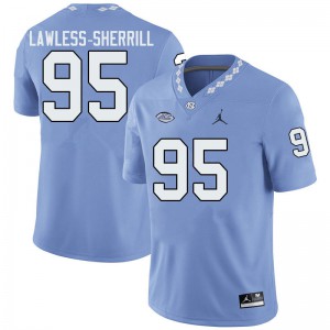 Men's North Carolina #95 Brant Lawless-Sherrill Blue Jordan Brand NCAA Jersey 908259-434