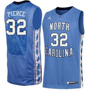 Mens UNC Tar Heels #32 Justin Pierce Blue Stitched Jerseys 890115-607