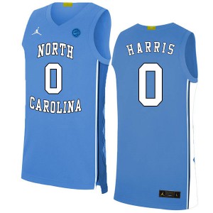 Men University of North Carolina #0 Anthony Harris Blue 2020 Stitch Jersey 946033-688