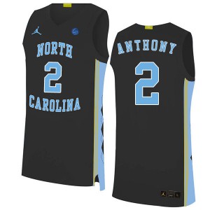 Men North Carolina #2 Cole Anthony Black 2020 Stitched Jersey 223390-995
