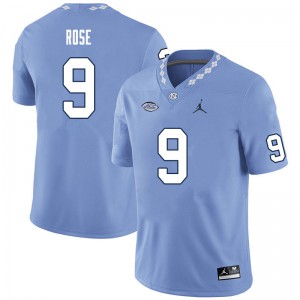 Mens North Carolina #9 Ray Rose Carolina Blue Player Jerseys 915089-673