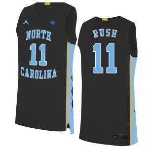 Men North Carolina Tar Heels #11 Shea Rush Black 2020 NCAA Jerseys 299181-614