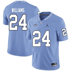 Men UNC #24 Antonio Williams Carolina Blue Jordan Brand Player Jerseys 125232-266
