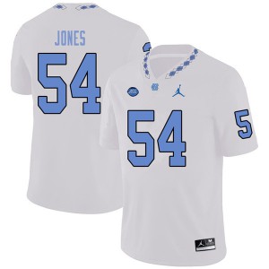 Men Tar Heels #54 Avery Jones White Jordan Brand Player Jersey 429763-612