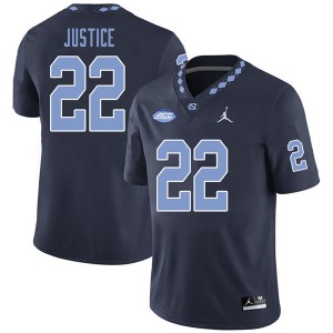 Men North Carolina #22 Charlie Justice Navy Jordan Brand Football Jerseys 312054-211