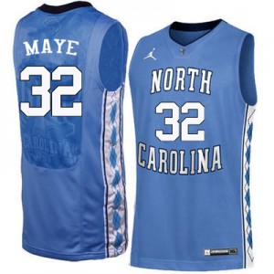 Men North Carolina Tar Heels #32 Luke Maye Blue Official Jersey 996521-891