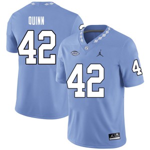 Men North Carolina #42 Robert Quinn Carolina Blue Jordan Brand Player Jerseys 951870-410