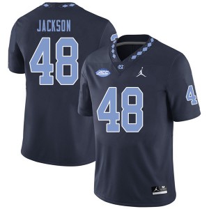Mens Tar Heels #48 Thomas Jackson Navy Jordan Brand University Jerseys 635594-520