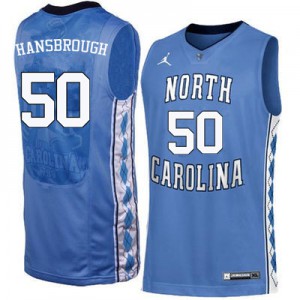 Men University of North Carolina #50 Tyler Hansbrough Blue College Jerseys 198662-998