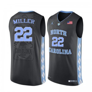 Mens North Carolina #22 Walker Miller Black Official Jersey 334584-895