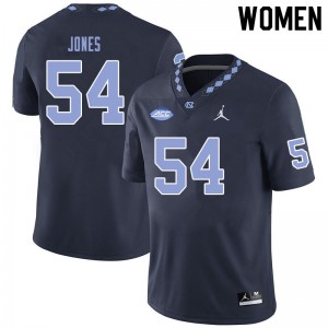 Women's North Carolina #54 Avery Jones Black Jordan Brand Football Jersey 851113-810