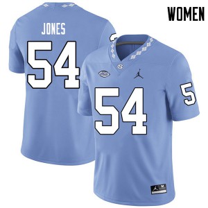 Women North Carolina #54 Avery Jones Carolina Blue Jordan Brand Player Jersey 516950-655
