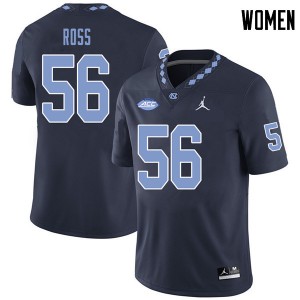 Women North Carolina #56 Billy Ross Navy Jordan Brand Football Jerseys 968555-900