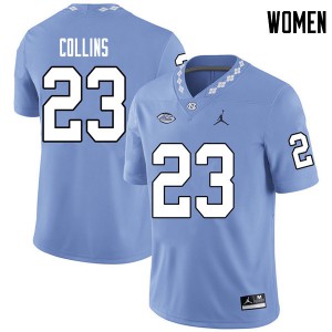 Womens UNC #23 Cayson Collins Carolina Blue Jordan Brand Alumni Jersey 218701-775