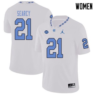Women's Tar Heels #21 Da'Norris Searcy White Jordan Brand NCAA Jerseys 133178-616