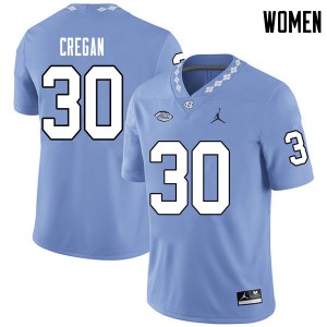 Women North Carolina Tar Heels #30 Devin Cregan Carolina Blue Jordan Brand High School Jersey 983615-912