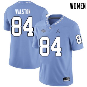 Women University of North Carolina #84 Garrett Walston Carolina Blue Jordan Brand Alumni Jerseys 880657-173