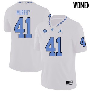 Women UNC Tar Heels #41 Kyle Murphy White Jordan Brand Football Jersey 765661-162