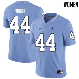 Womens UNC #44 Mike Voight Carolina Blue Jordan Brand NCAA Jersey 937839-450