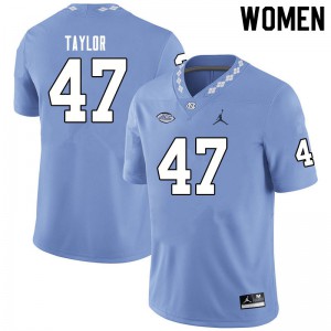 Womens UNC #47 Noah Taylor Blue Jordan Brand Stitched Jerseys 333613-745