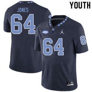 Youth UNC #64 Avery Jones Black Jordan Brand College Jersey 352505-182