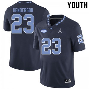 Youth Tar Heels #23 Josh Henderson Black Jordan Brand Stitched Jersey 814629-109