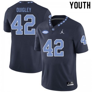 Youth University of North Carolina #42 Nick Quigley Black Jordan Brand High School Jersey 568681-817