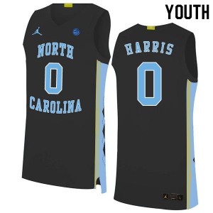 Youth University of North Carolina #0 Anthony Harris Black 2020 College Jersey 309933-813