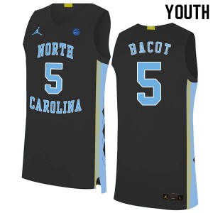 Youth North Carolina #5 Armando Bacot Black 2020 Stitched Jerseys 853419-273