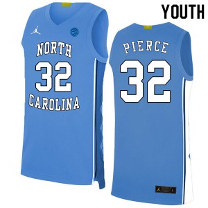 Youth UNC Tar Heels #32 Justin Pierce Blue 2020 High School Jersey 713465-744
