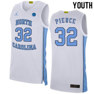 Youth UNC #32 Justin Pierce White 2020 Stitch Jersey 568344-979