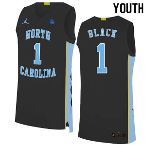 Youth North Carolina #1 Leaky Black Black 2020 Alumni Jersey 678724-598