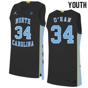 Youth North Carolina #34 Robbie O'Han Black 2020 College Jerseys 474338-853