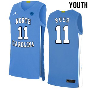 Youth UNC #11 Shea Rush Blue 2020 Official Jersey 861513-203