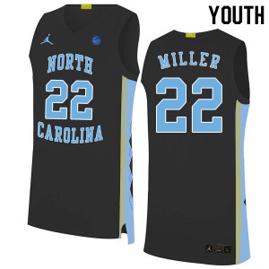 Youth North Carolina Tar Heels #22 Walker Miller Black 2020 Alumni Jersey 523239-563