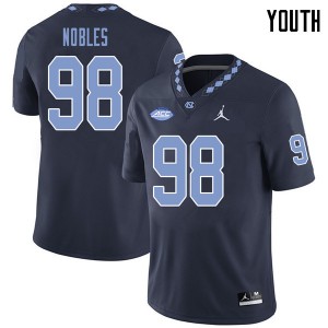 Youth University of North Carolina #98 Alex Nobles Navy Jordan Brand Alumni Jersey 267990-635