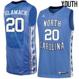 Youth North Carolina #20 George Glamack Blue Basketball Jerseys 868827-285