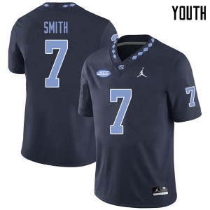 Youth North Carolina Tar Heels #7 Jonathan Smith Navy Jordan Brand Player Jerseys 832470-679