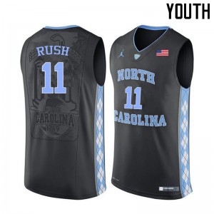 Youth UNC #11 Shea Rush Black High School Jersey 440723-239