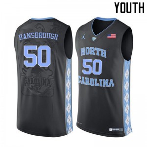 Youth UNC Tar Heels #50 Tyler Hansbrough Black NCAA Jersey 470058-224