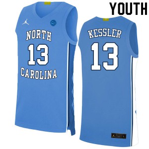 Youth North Carolina #13 Walker Kessler Blue NCAA Jersey 539767-525
